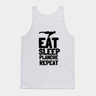 Eat Sleep Planche Repeat Calisthenics Tank Top